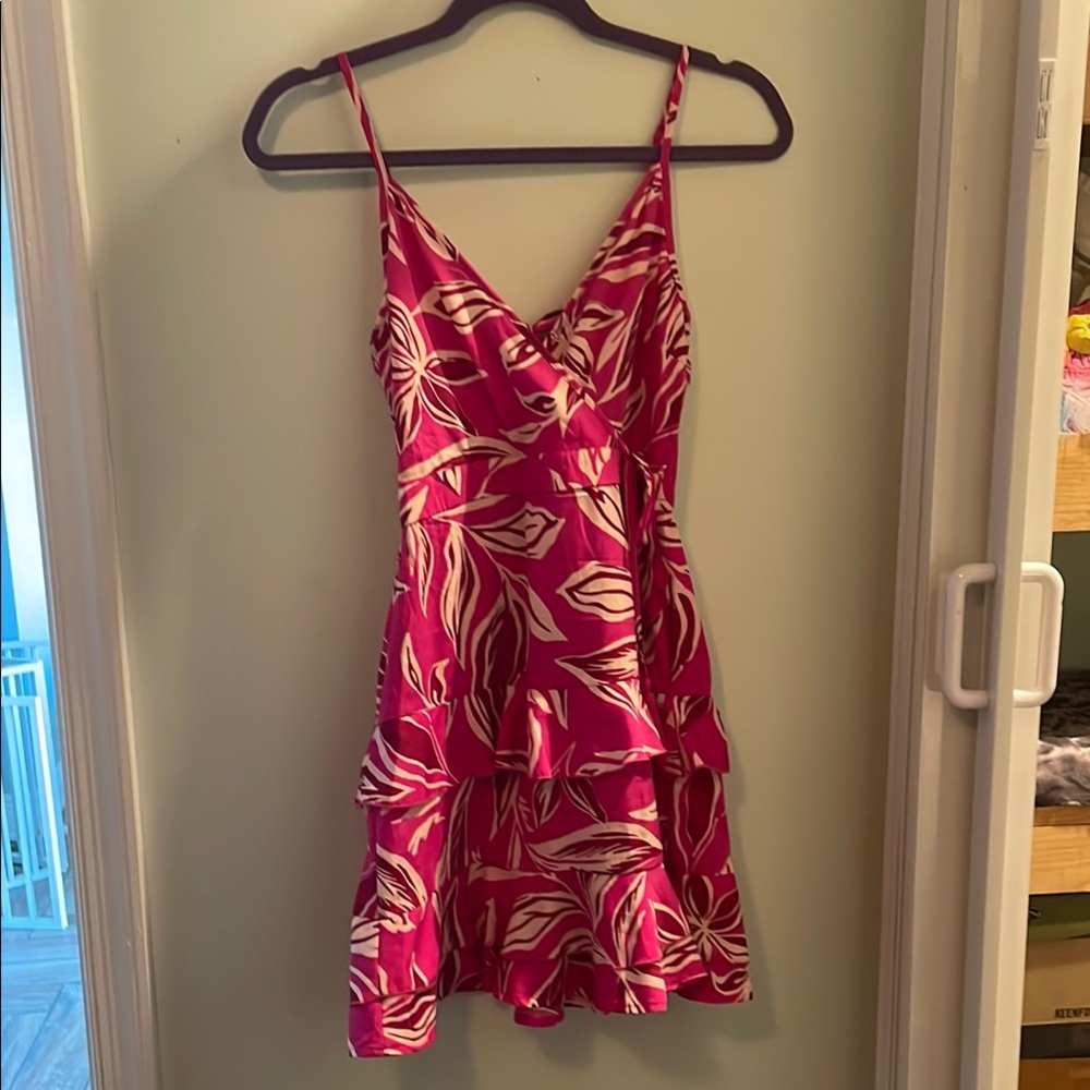 Pink Floral Women's Dress